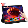 ZEUSLAP P16T | Monitor Portátil Táctil 16" 1200P IPS | 100% sRGB, HDR10, Type-C, VESA