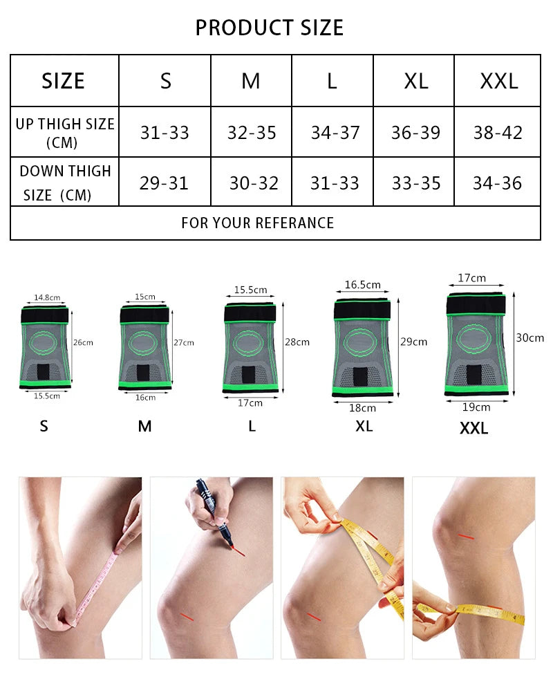 LINGPENG Knee Support Sleeve | Knit Sports Design | 1 Piece
