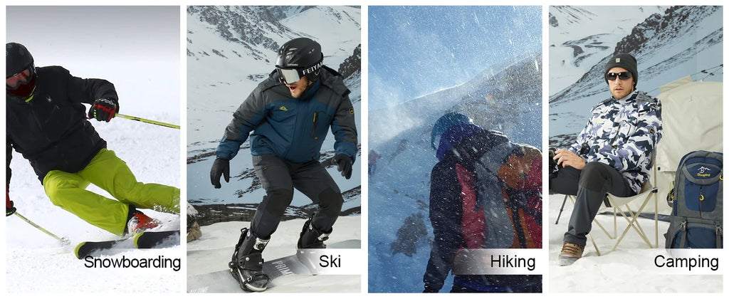 MAGCOMSEN Men's Winter Jacket | Fleece Lined | Ski & Hiking