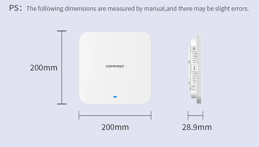 Comfast CF-E391AX Access Point WiFi 6 Techo | AX3000 | 2.5G Port | POE | Mesh | Dual Band | Empresas y Hogar