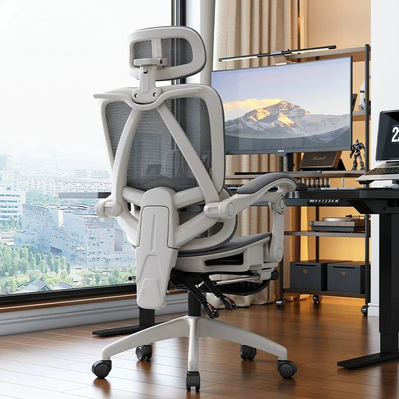 Ergonomic Office Chair | Reclining & Footrest | Lumbar