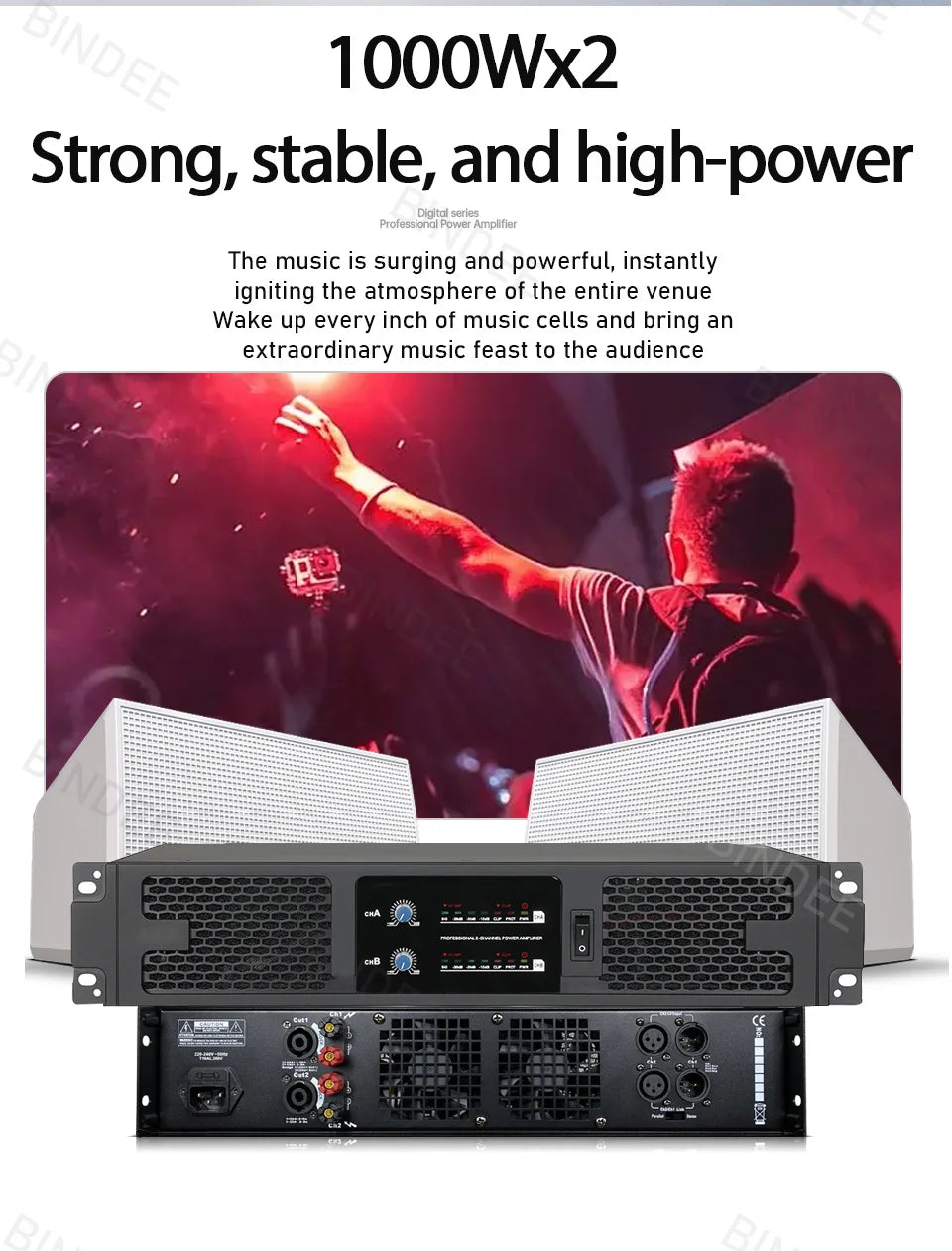 SIKETEER D2600/D4600 Digital Power Amplifier | 2/4 Channel | Amplificador Profesional