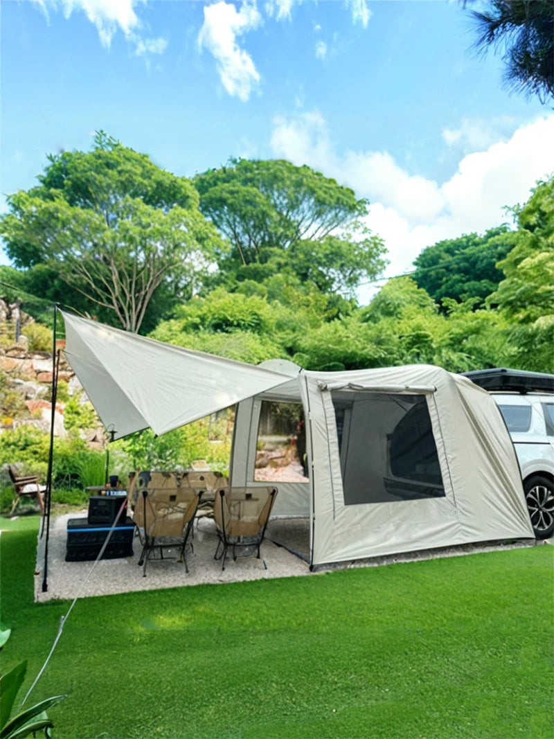 SUV Car Tail Tent | 3-4 Person Waterproof Camping Tent | Tunnel & Dome Style | UPF50 PU3000mm