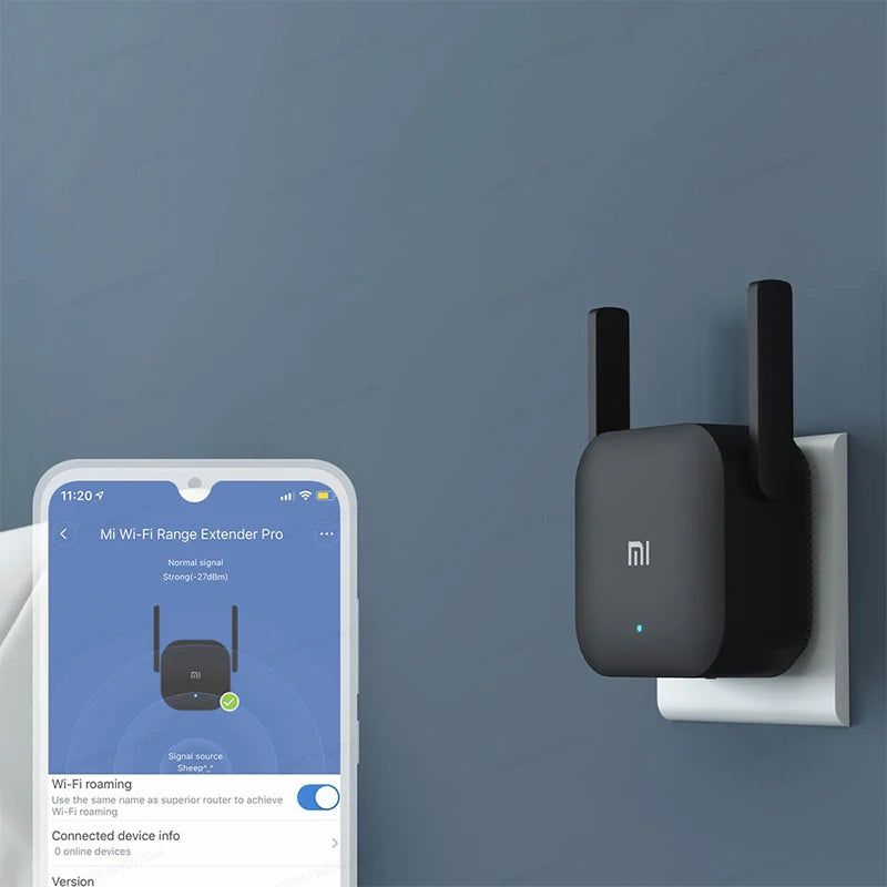 Xiaomi WiFi Amplifier Pro 300Mbps – 2.4GHz Range Extender with 2 Antennas | Smart Home