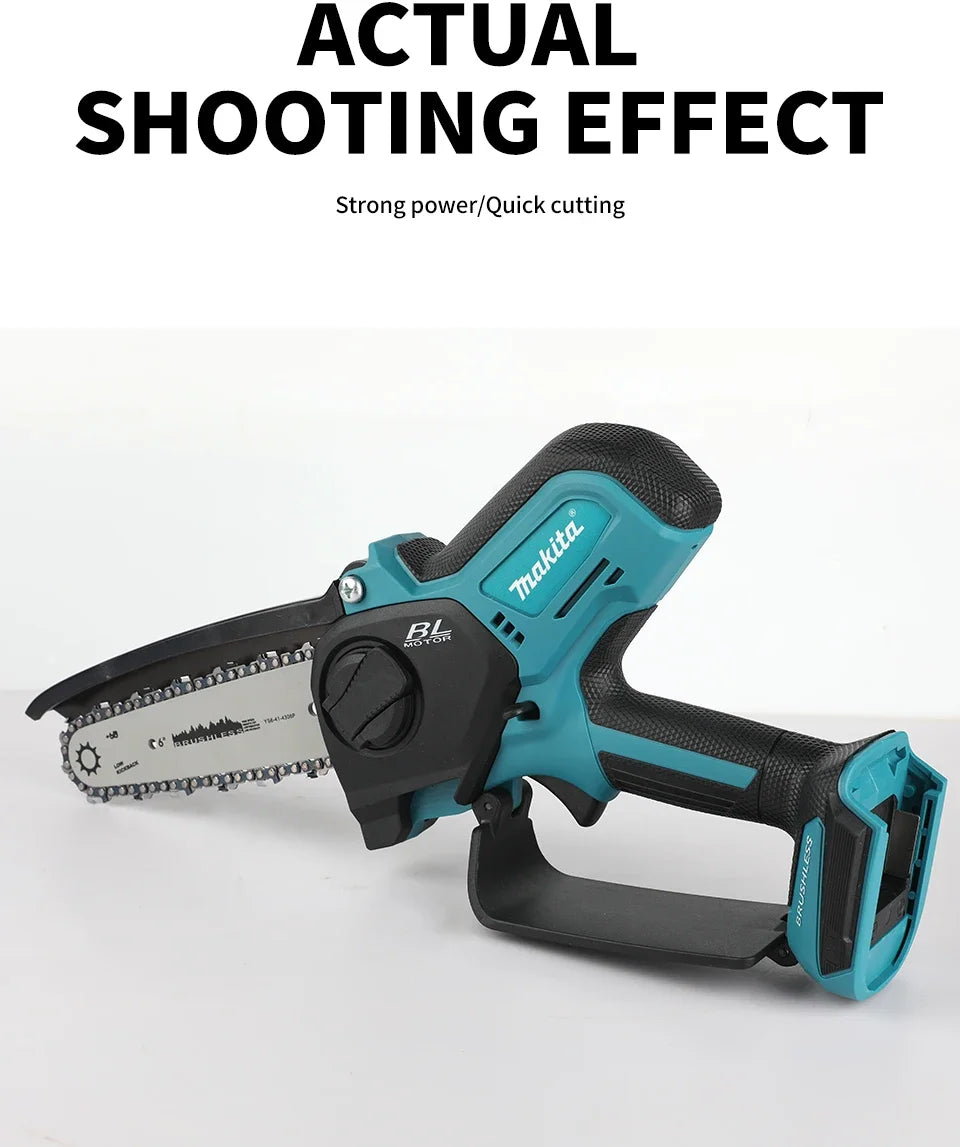Makita-Compatible 18V 6in Cordless Mini Chainsaw | Woodworking