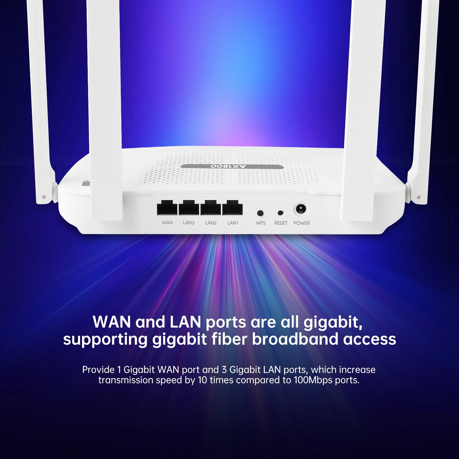 EDUP RT2983 AX1800 WiFi 6 Router – OpenWrt Dual-Band Gigabit | VPN | Mesh | 4 Antennas