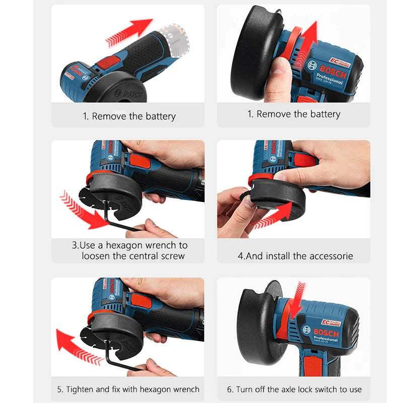 Bosch GWS 12V-76 | 12V Brushless Cordless Angle Grinder | 76mm