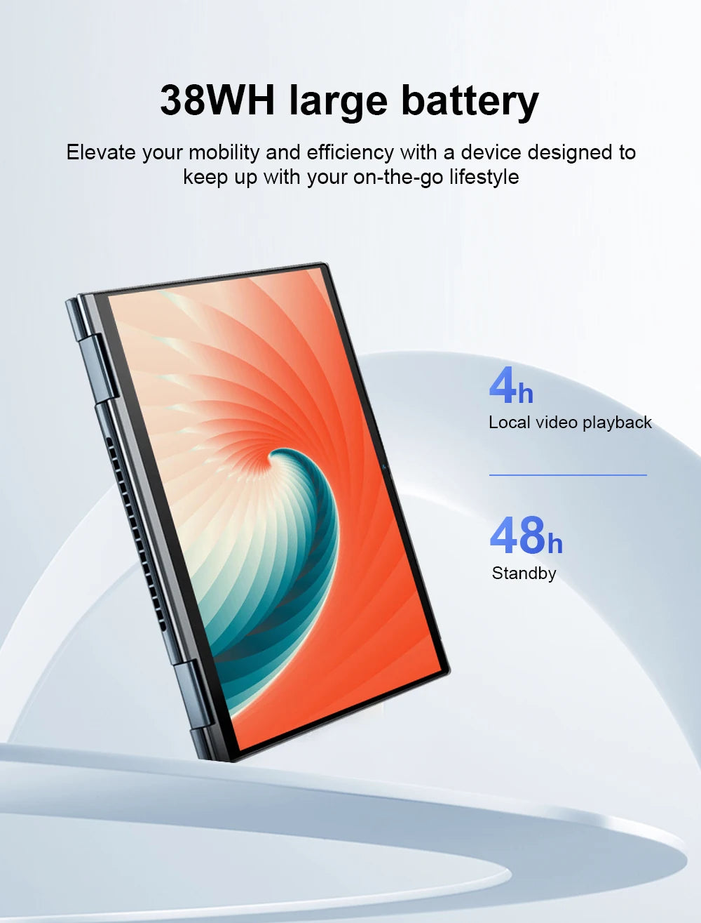 Ninkear YBook15 Laptop 2-in-1 15.6" | AMD Ryzen 3, 16GB RAM, 512GB SSD | Touch 360°, Windows 11