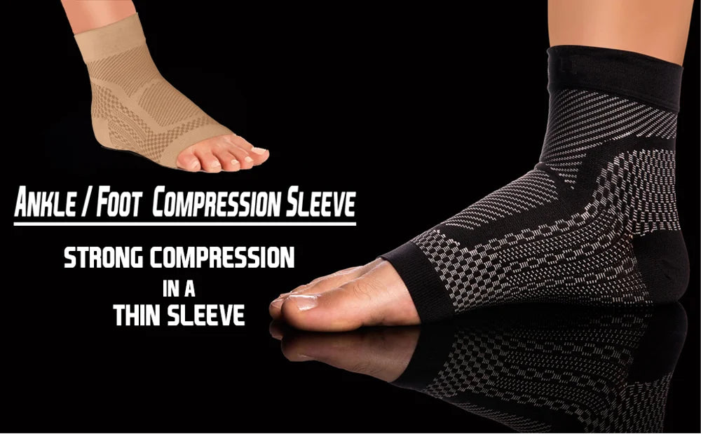 Ankle Brace Compression Sleeve | Plantar Fasciitis & Arch Support | Sports & Recovery