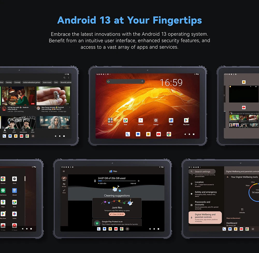 Cubot TAB KingKong | Tablet Resistente 4G 10.1" 16GB+256GB 10600mAh | IP68 Android 13