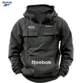 Reebok Men's Pullover Hoodie | Thick Polyester Knit | Autumn & Winter