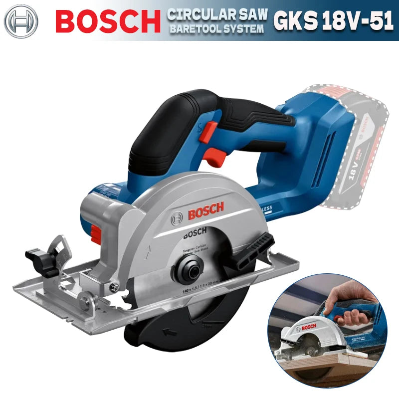 Bosch GKS 18V-51 | 18V 140mm Cordless Circular Saw | Bare Tool