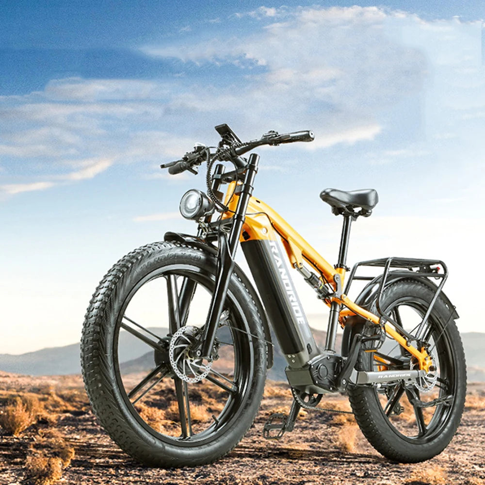 Y80 Bicicleta Eléctrica de Montaña | Doble Motor 2000W | 48V 20Ah | Fat Tire 26x4.0 | 48km/h | Frenos Disco | E-MTB