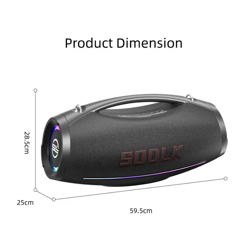 SODLK S1615 Pro | Bocina Bluetooth 500W para Fiestas | Karaoke, RGB, TWS, Control Remoto