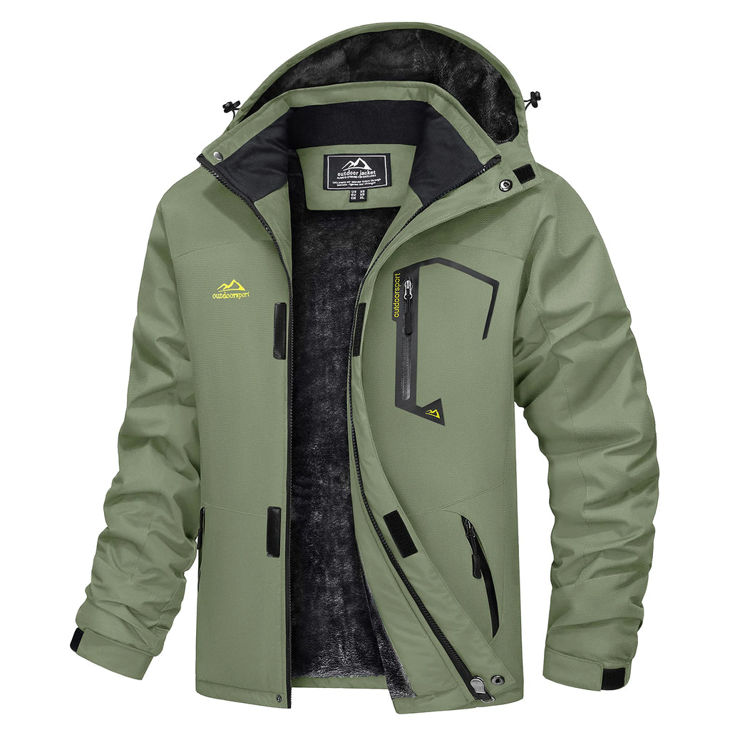 MAGCOMSEN Men's Winter Jacket | Fleece Lined | Ski & Hiking