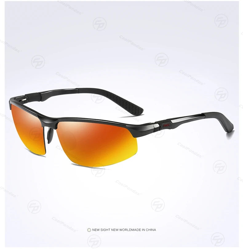 COOLPANDAS Gafas de Sol Polarizadas UV400 | Marco de Aleación | Estilo Cuadrado