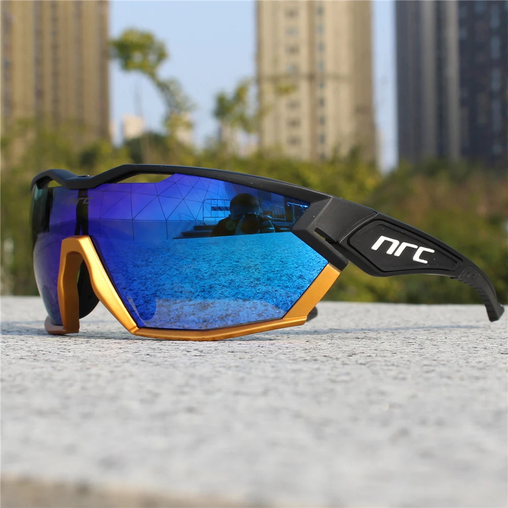 NRC X2 PRide Gafas de Ciclismo con 3 Lentes – Hombre/Mujer, MTB, Bicicleta, UV400