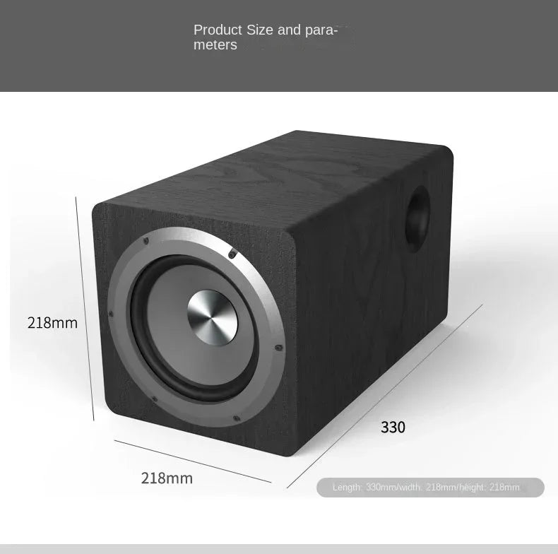 Subwoofer Activo 6.5" | 100W | 2.1 Canales | Madera | Home Theater | PC/TV | 6.5" Active Subwoofer 100W 2.1 Channel Wooden Cabinet Home Theater PC TV