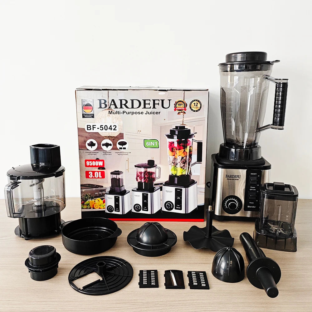 6-in-1 3L Blender and Food Processor | Licuadora y Procesador 6 en 1