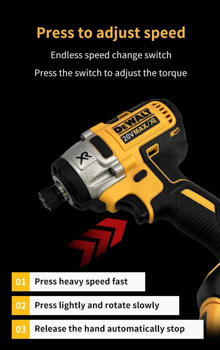 DEWALT-Compatible DCD887 | 20V Brushless Impact Driver | Tool Only