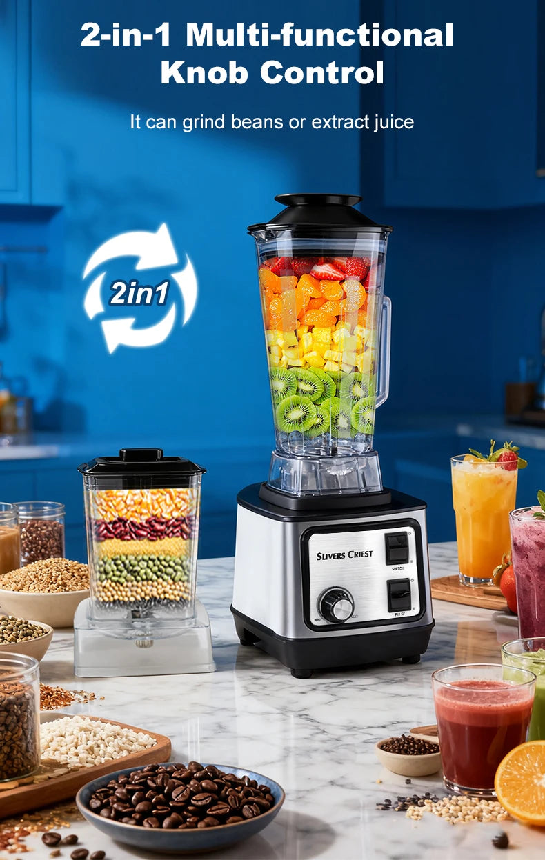 2-in-1 Blender and Grinder | Licuadora y Molinillo 2 en 1