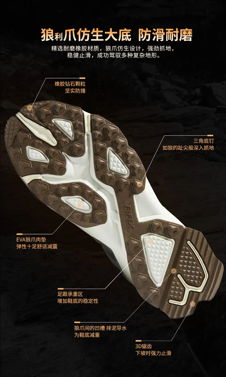 RAX Men's Hiking Shoes | EVA Insole & Rubber Sole | Outdoor Walking