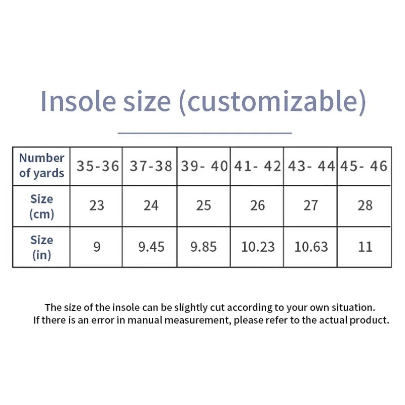 Sport Orthopedic Insoles | EVA Memory Foam | Arch Support & Shock Absorption | Men & Women | EU37-46