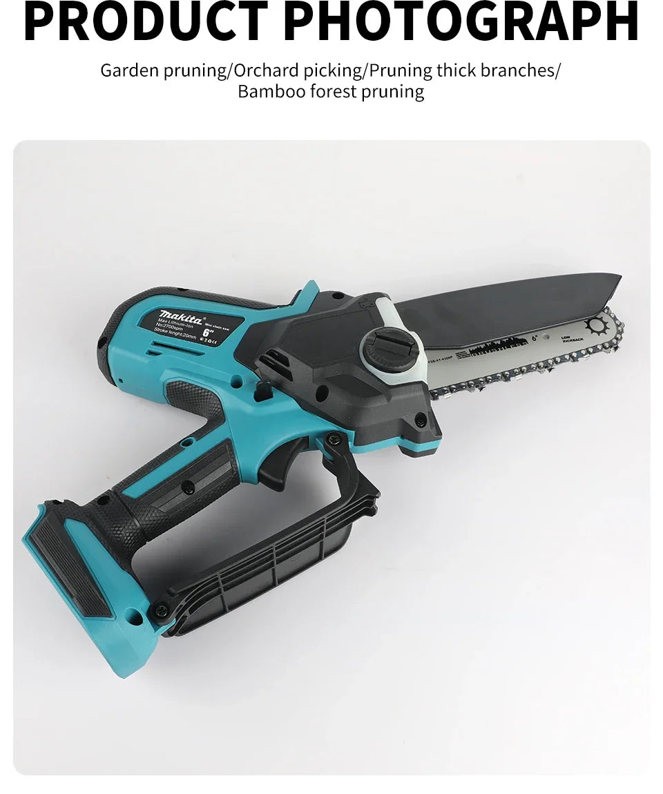 Makita MT-006 | 18V Mini Cordless Chainsaw | 6-Inch Wood Cutting