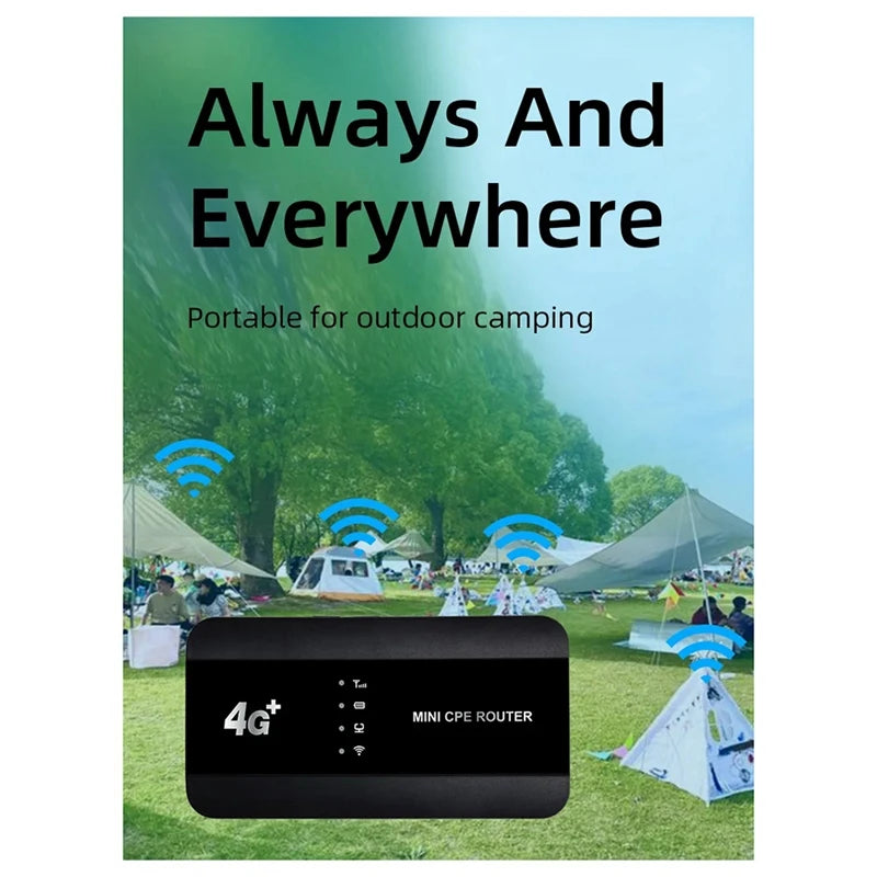 Router 4G MiFi WiFi 6 Portátil | Puerto LAN | Hotspot Pocket | Hasta 10 Usuarios | Batería 3000mAh
