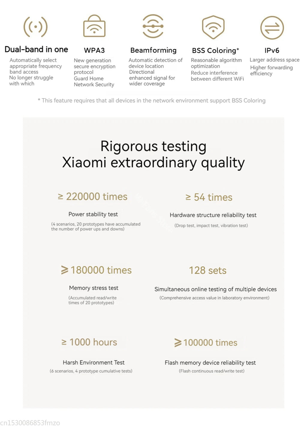 Xiaomi Router AX3000T WiFi 6 Mesh | 3000Mbps | NFC | 256MB | 128 Dispositivos | Gaming | Control Parental | MiWiFi