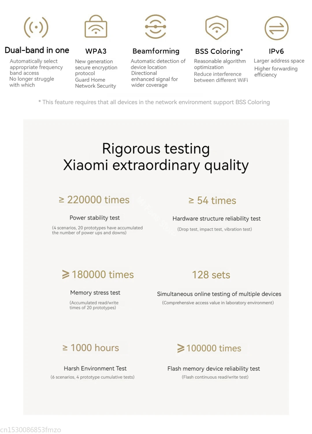 Xiaomi Router AX3000T WiFi 6 Mesh | 3000Mbps | NFC | 256MB | 128 Dispositivos | Gaming | Control Parental | MiWiFi