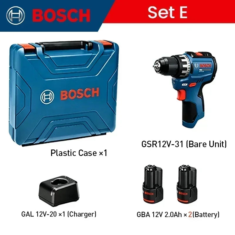 Bosch GSR12V-31 | 12V Cordless Drill Driver | High Torque