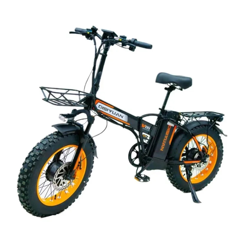 E-Bike Plegable 20" | Motor 500W | 48V 20Ah | Multi-Amortiguación | Batería Extraíble | Adultos | Bicicleta Eléctrica
