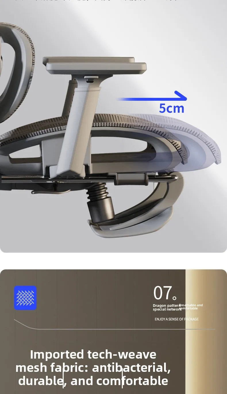 Ergonomic Office Chair | High Back & Armrests | Study