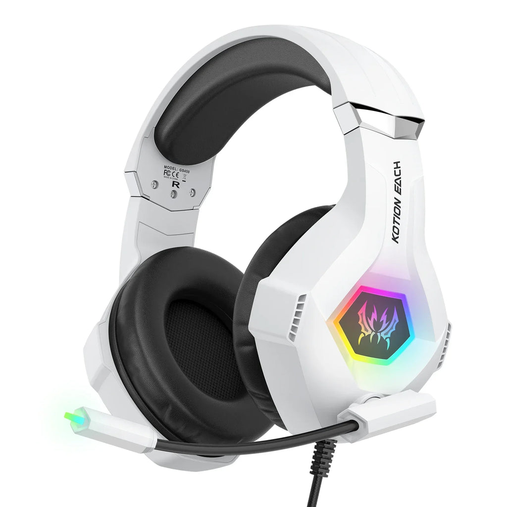 Audífonos Gaming GGBEE GS450 | USB + 3.5mm | RGB | Micrófono 360° | PC/PS4/PS5/Xbox | GGBEE GS450 Gaming Headset USB 3.5mm RGB 360° Mic PC PS4 PS5 Xbox