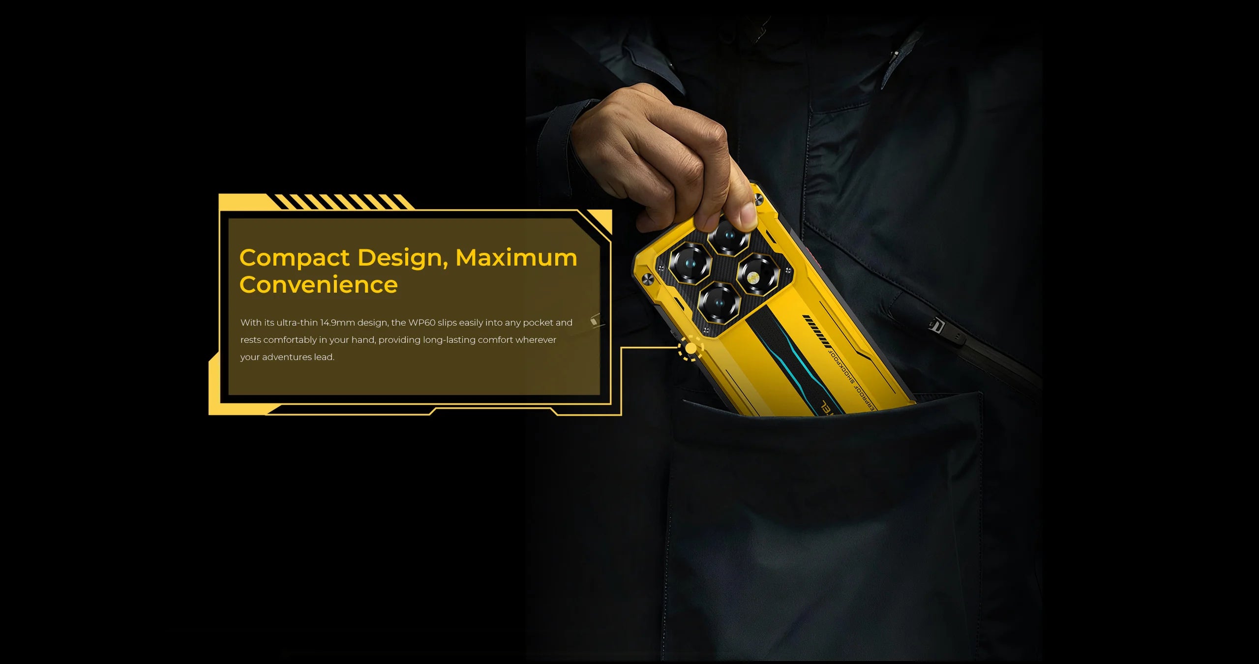 OUKITEL WP60 | Rugged Smartphone 5G 10000mAh 108MP 120Hz | Android 15 NFC
