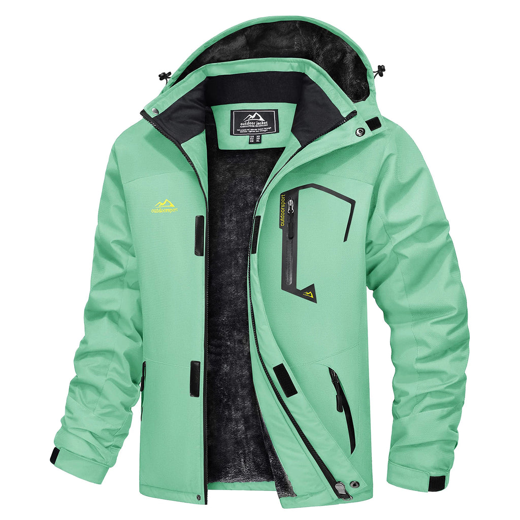 MAGCOMSEN Men's Winter Jacket | Fleece Lined | Ski & Hiking