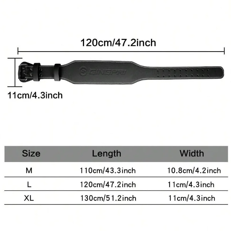 GINGPAI Weightlifting Belt | 10 cm Width | Squats & Deadlifts