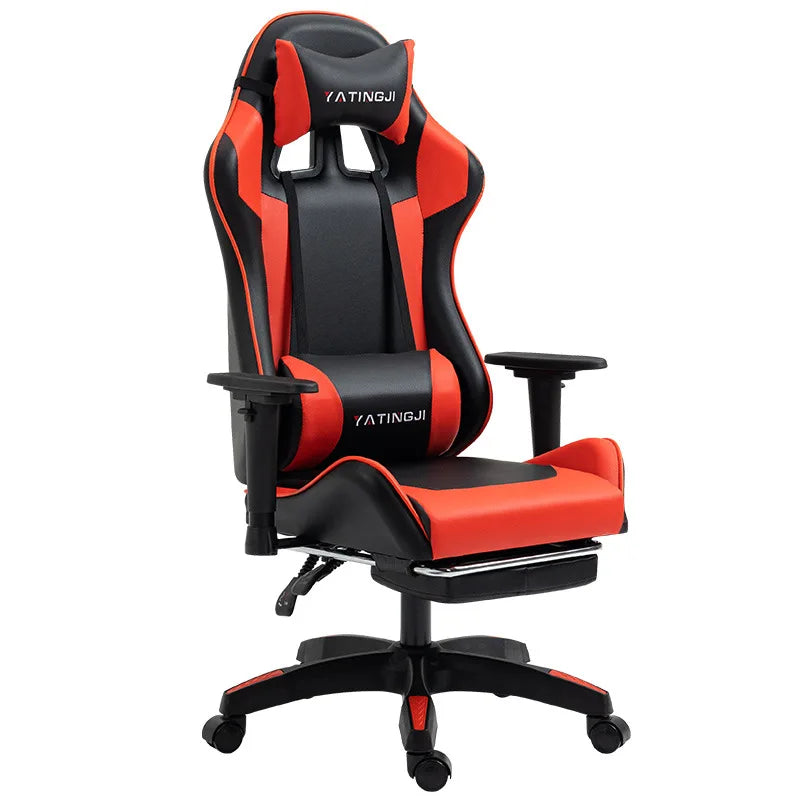 Reclining Massage Gaming Chair | Footrest Option | Swivel
