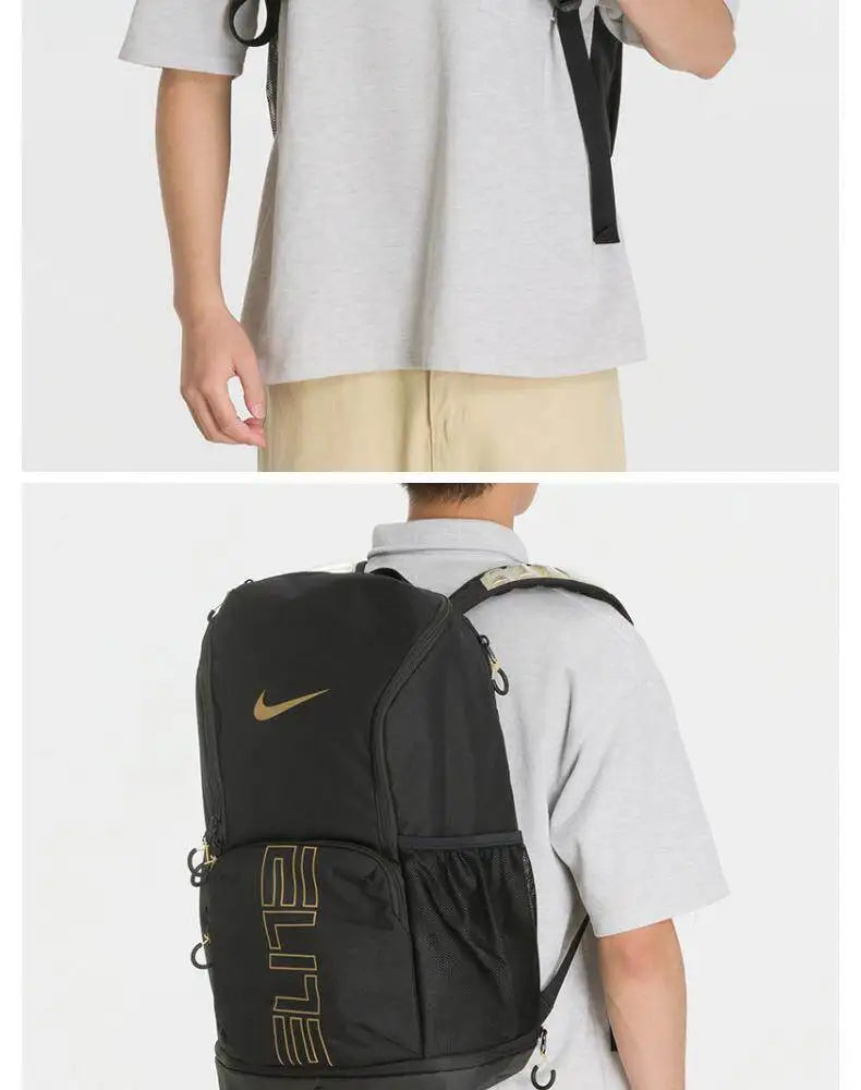 Nike Elite HM9965-013 | Black & Metallic Gold | Unisex Backpack