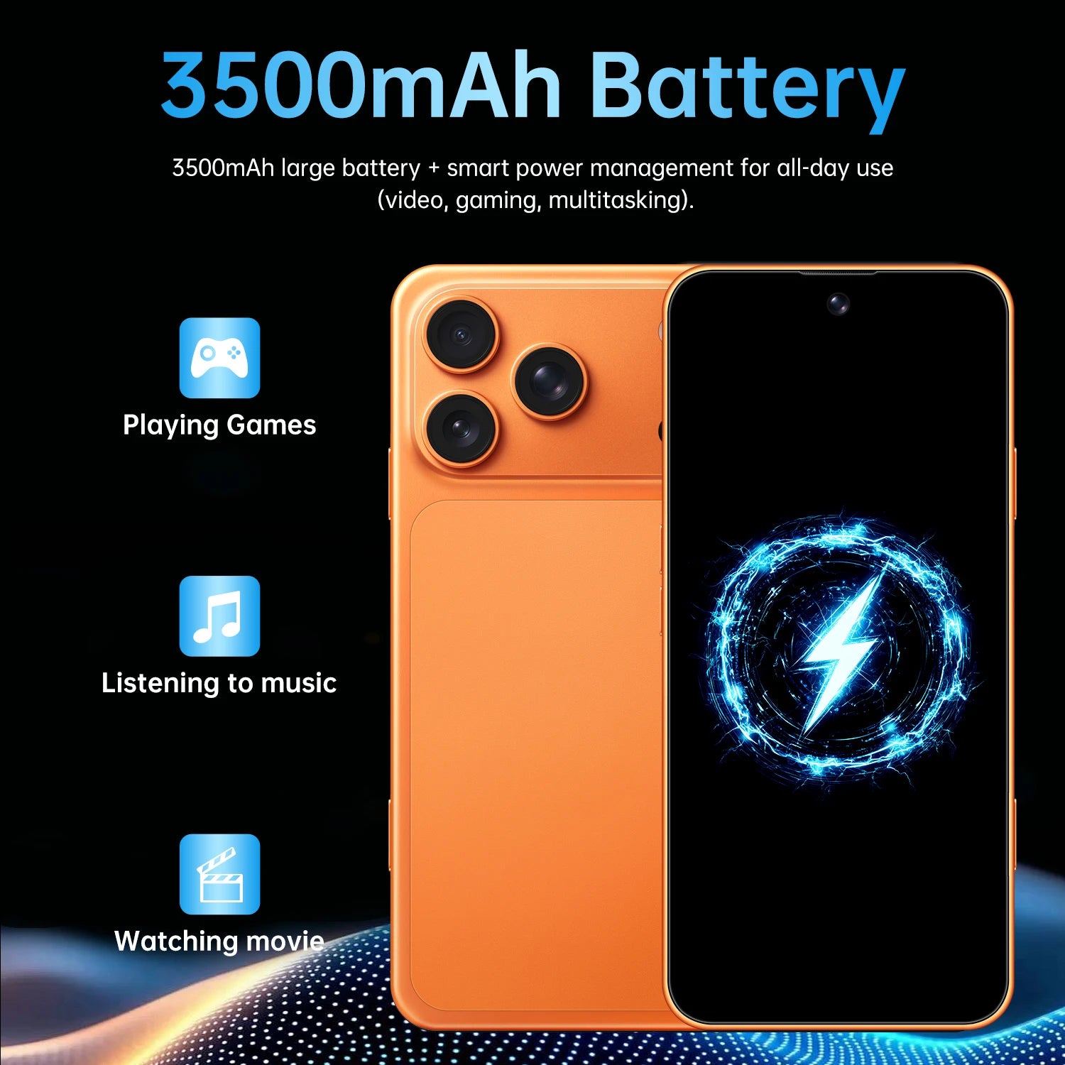 IVMI 17Pro Max | 4G | Android 10 | 6.7" Fullview | 3GB+16GB | 13MP | 3500mAh | Dual SIM | Play Store | Bluetooth | WiFi