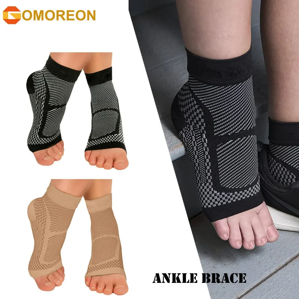 Ankle Brace Compression Sleeve | Plantar Fasciitis & Arch Support | Sports & Recovery
