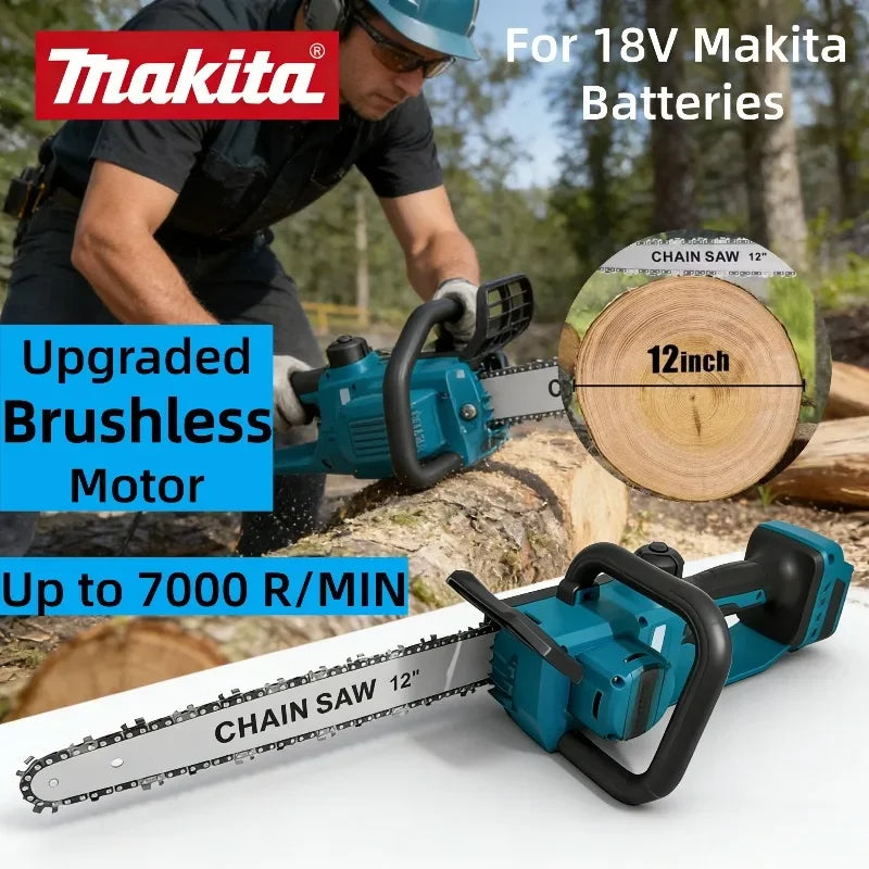 Makita 600W | 12in Brushless Cordless Chainsaw | No Battery