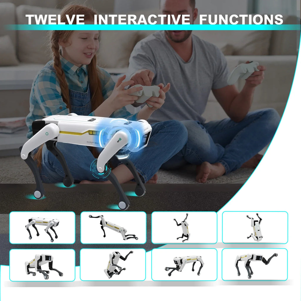 Perro Robot RC Multifunción – Control APP, Programable, Canta, Baila, Bioníco e Interactivo