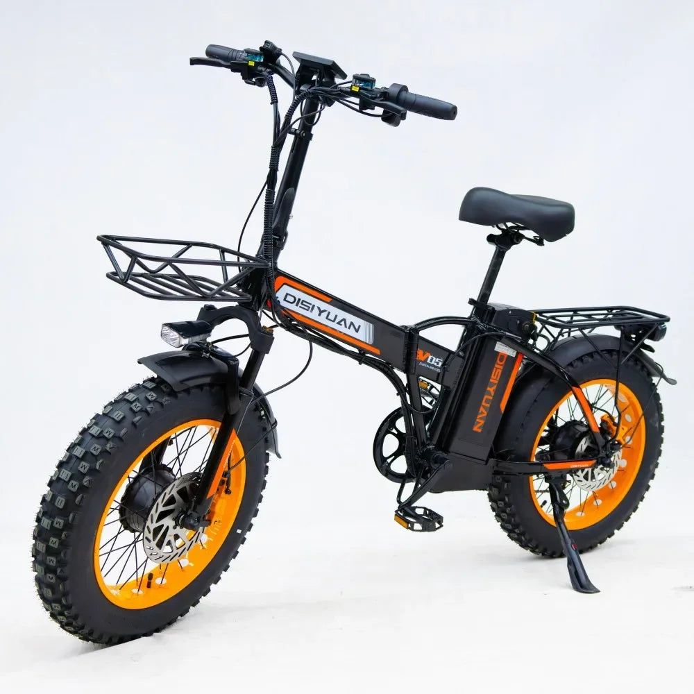 E-Bike Plegable 20" | Motor 500W | 48V 20Ah | Multi-Amortiguación | Batería Extraíble | Adultos | Bicicleta Eléctrica