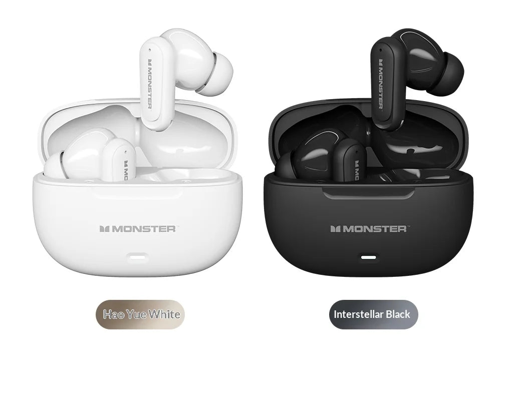 Monster HT20 - Auriculares Inalámbricos Bluetooth 6.0 con ANC | TWS In-Ear