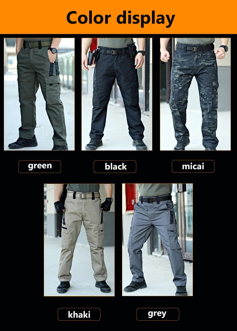 Men's Cargo Work Pants | Multi-Pocket Outdoor Style | Pantalón Cargo Hombre