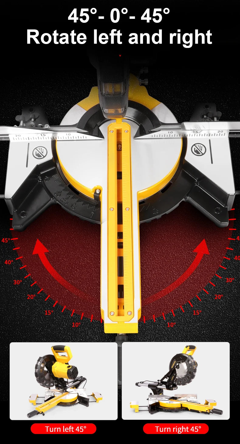 KOMIYA 10-Inch Sliding Miter Saw | Laser Guide | 2400W