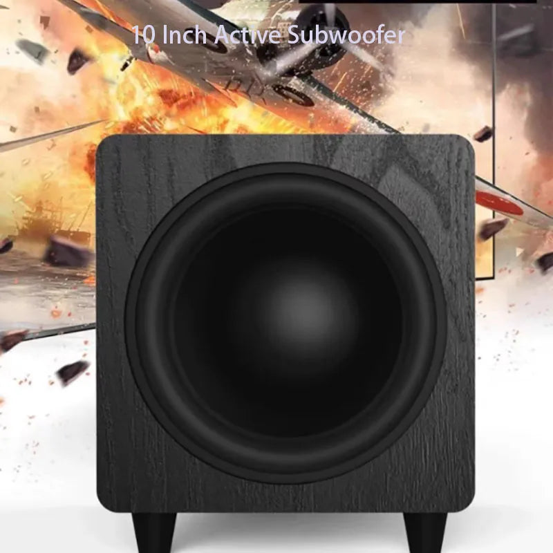 AOSIBAO M10D | Subwoofer Activo 10" 300W | HIFI Home Theater | Caja Madera | altson.shop