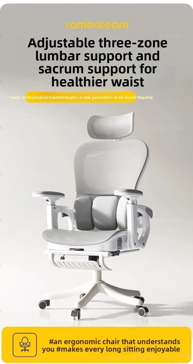 Ergonomic Mesh Office Chair | 6D Armrests | 135° Recline